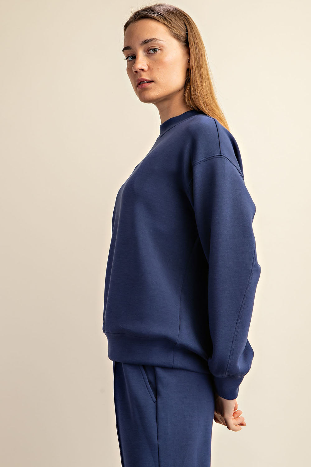 MODAL SCUBA MOCK NECK PULLOVER