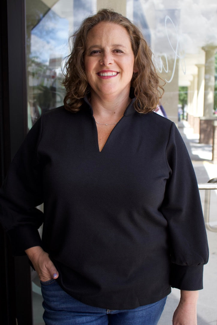 black longsleeve top