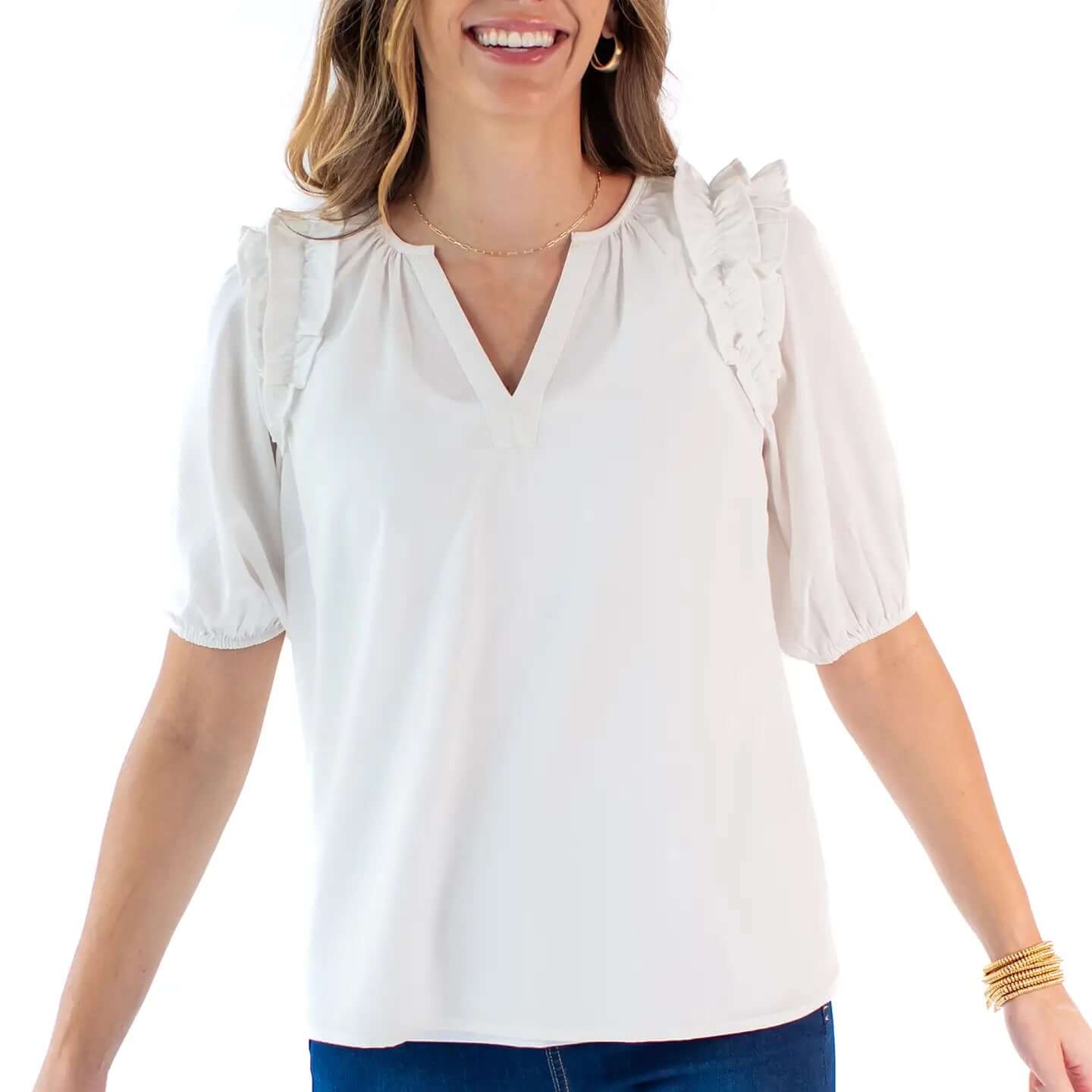 The Skylar Top- White