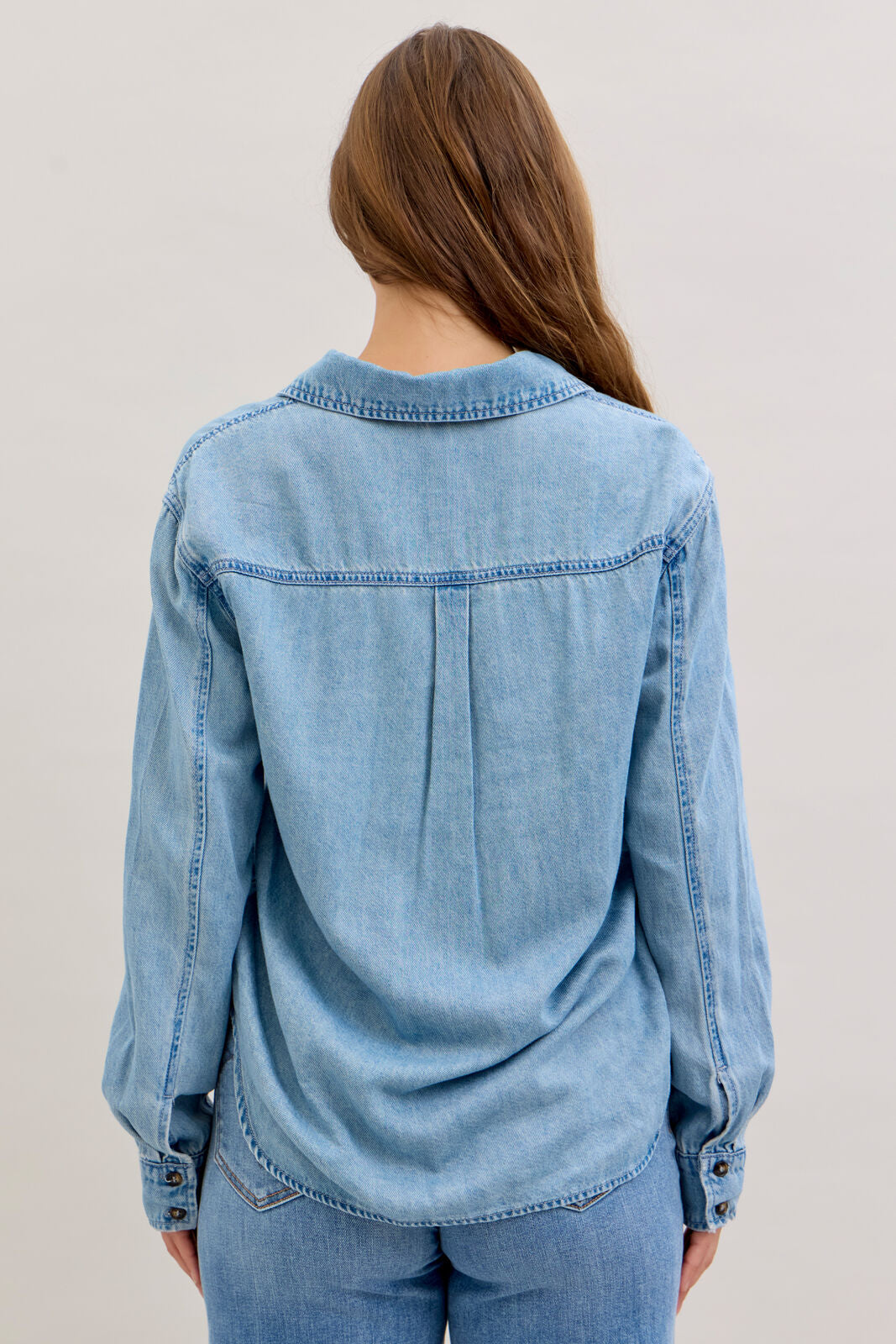 Judy Blue Denim Shirt with Western Styling
