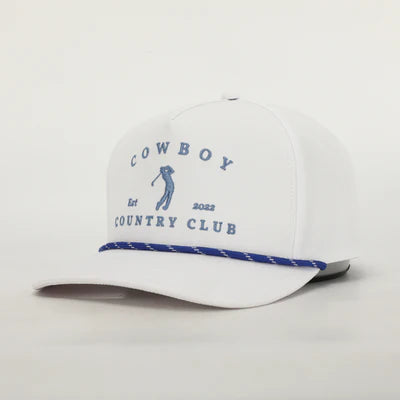 Golfer Roped Hat White