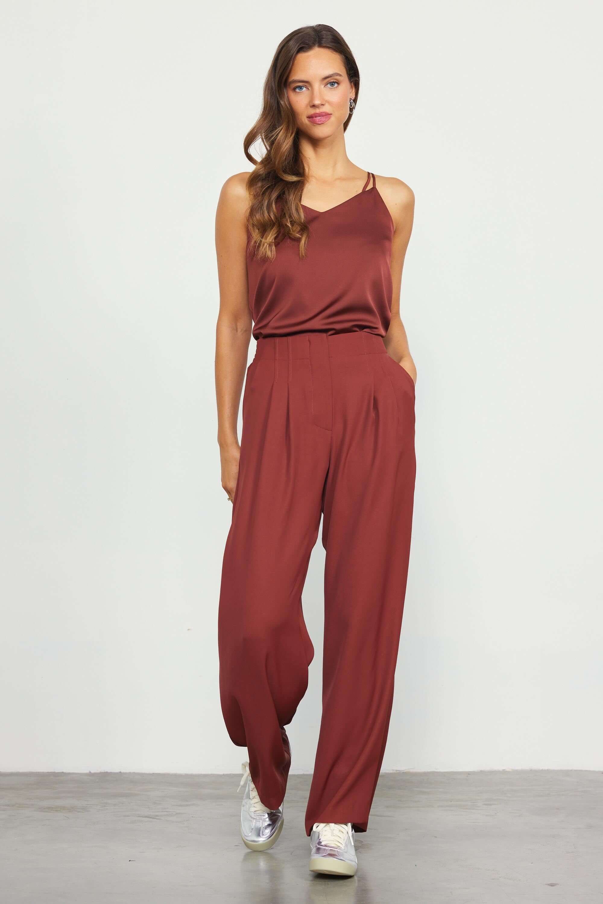 Double Strap Cami Chocolate
