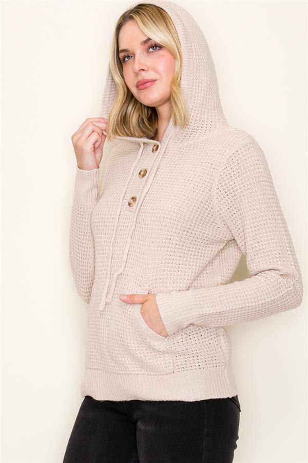 oatmeal waffle hoodie