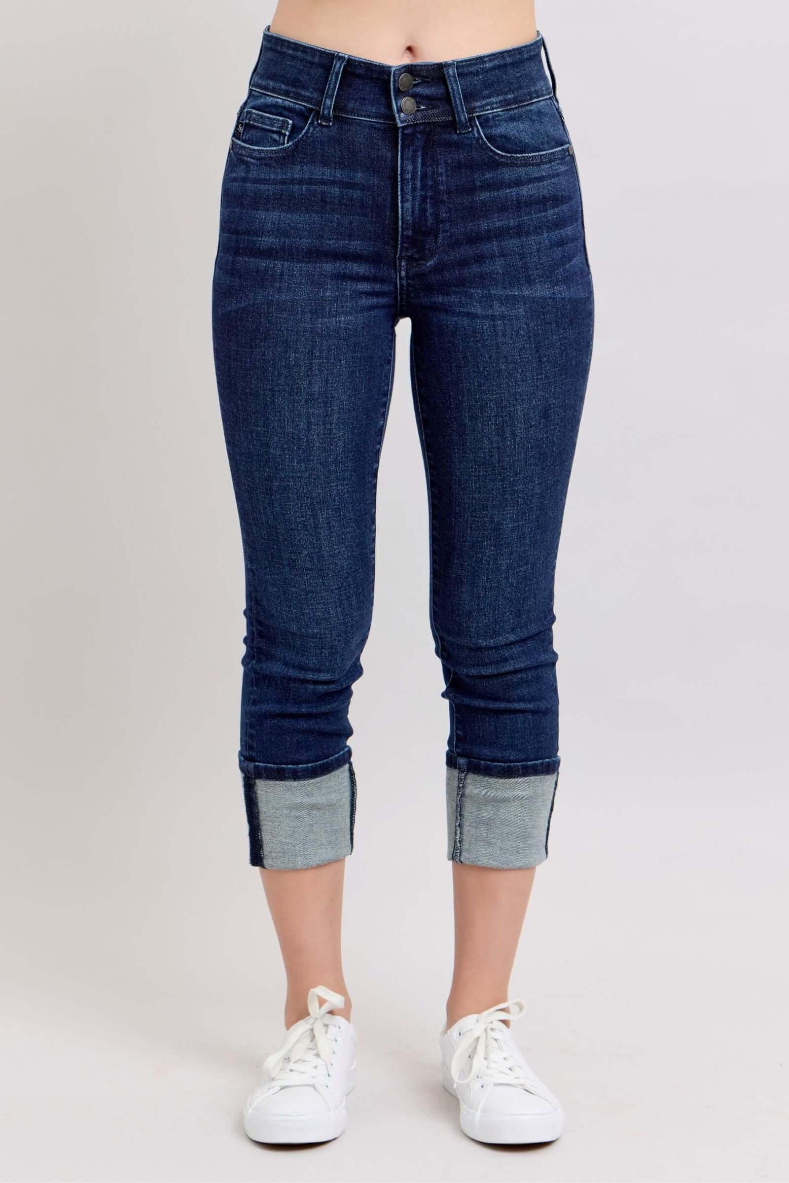 Judy Blue “Double-Up” High Waist Capris