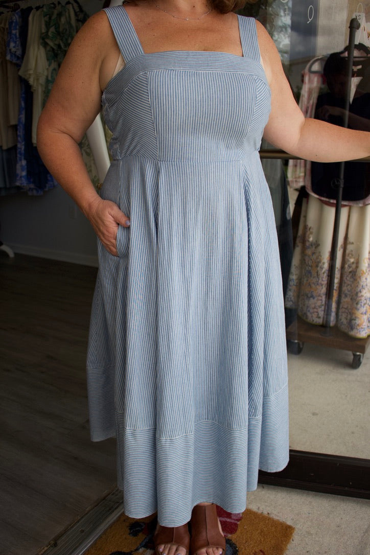 The Emerson Stripe Midi Dress