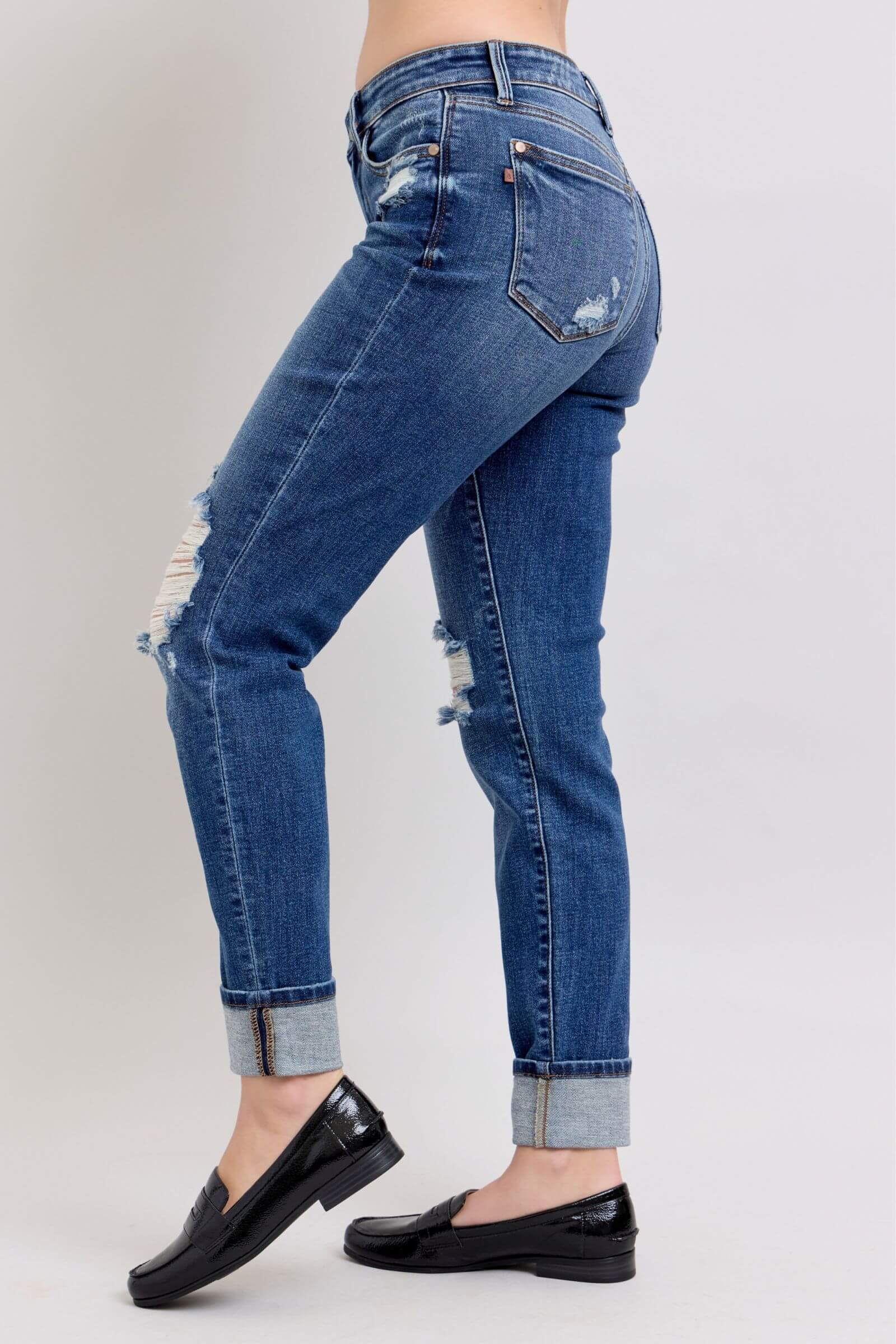 Judy Blue “Urban Edge” Mid Rise Boyfriend Jean