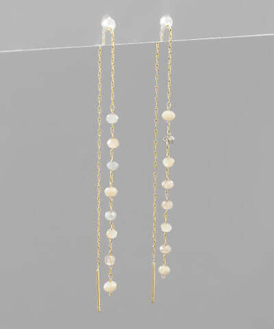 Bead Row Thread Earrings Nuturals