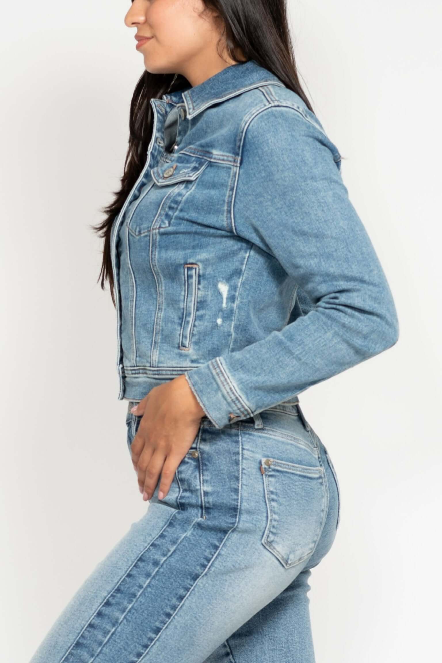 Judy Blue Classic Vintage Wash Denim Jacket
