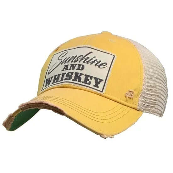 Sunshine and Whiskey Hat Yellow