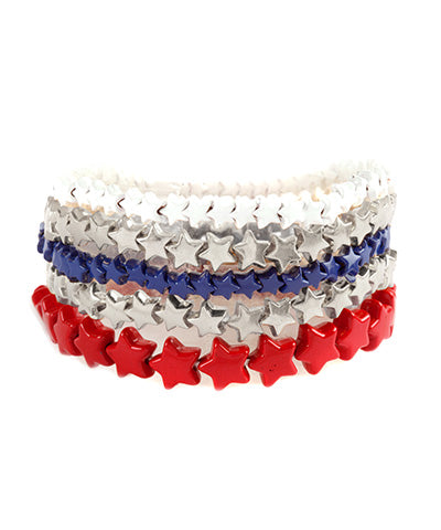 USA 5 Row Patriot Bracelet