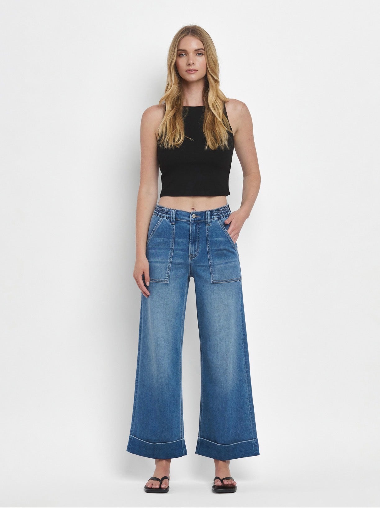 Vervet "Kris" Super Soft Cuffed Wide Leg