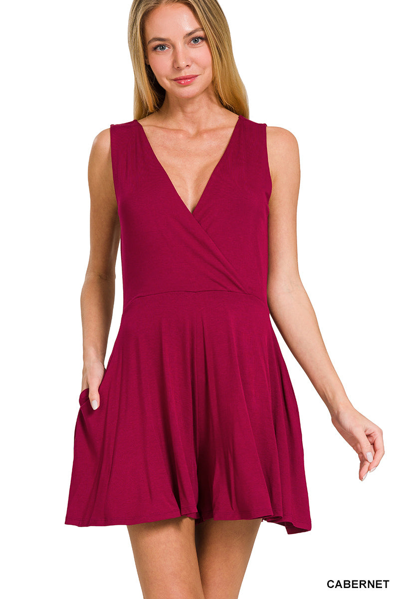 Cabernet Surplice Romper