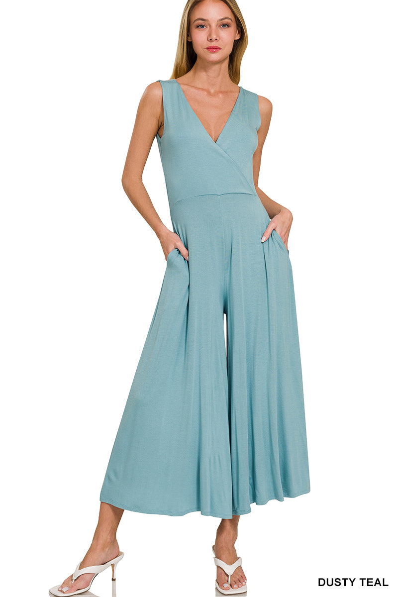 Wide Leg Jumpsuit teal