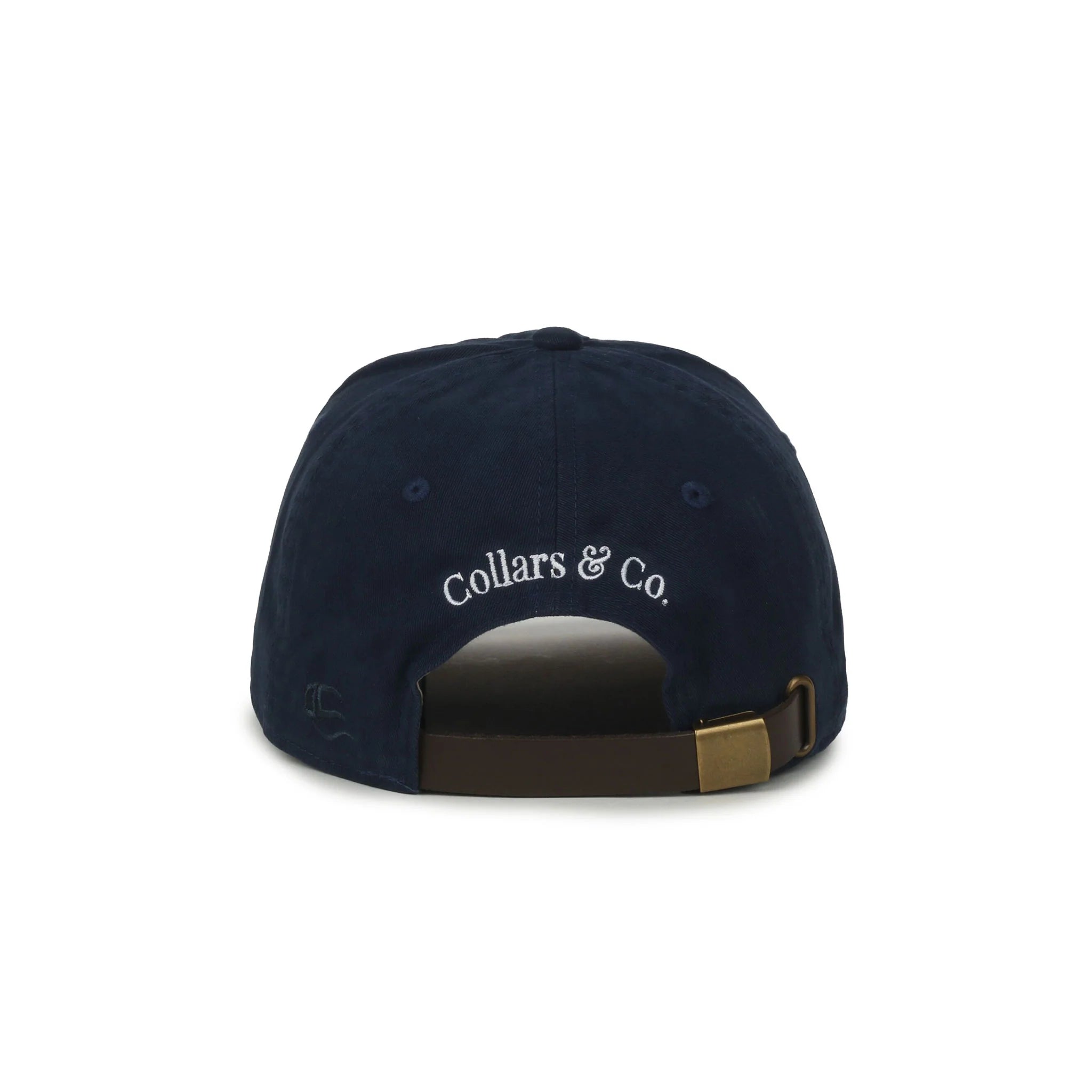 navy hat with american flag on front
