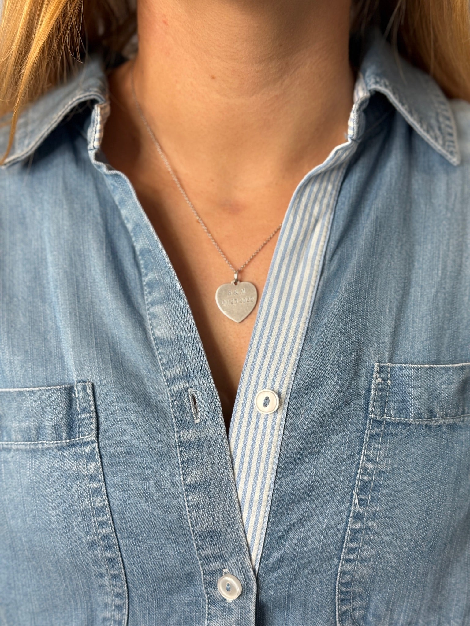 Skies are Blue Chambray Button Down