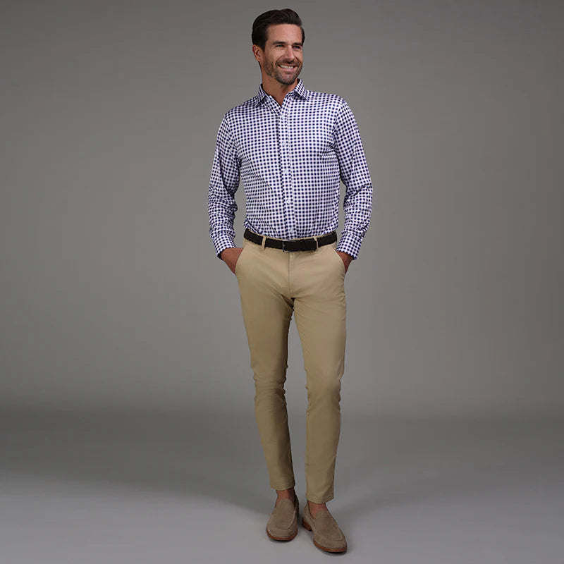 Cotton Stretch Pants beige