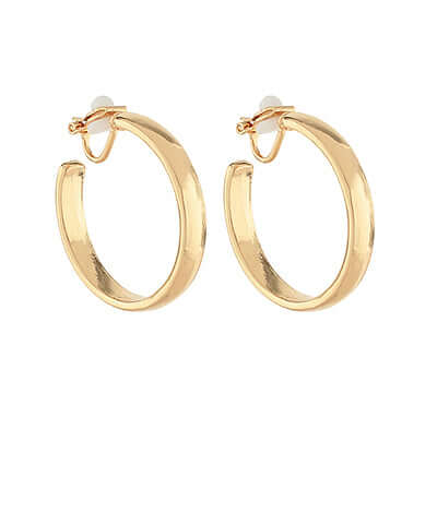 Metal Clip On Hoops