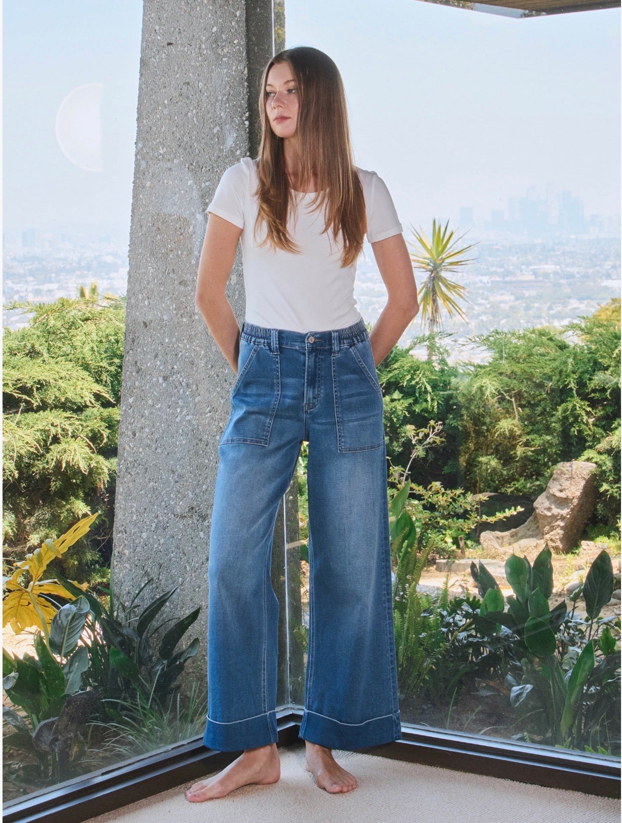 Vervet "Kris" Super Soft Cuffed Wide Leg