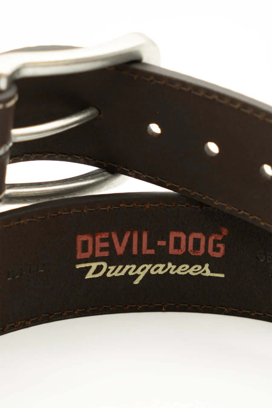 Leather Belt-Brown/Antique Nickel Buckle
