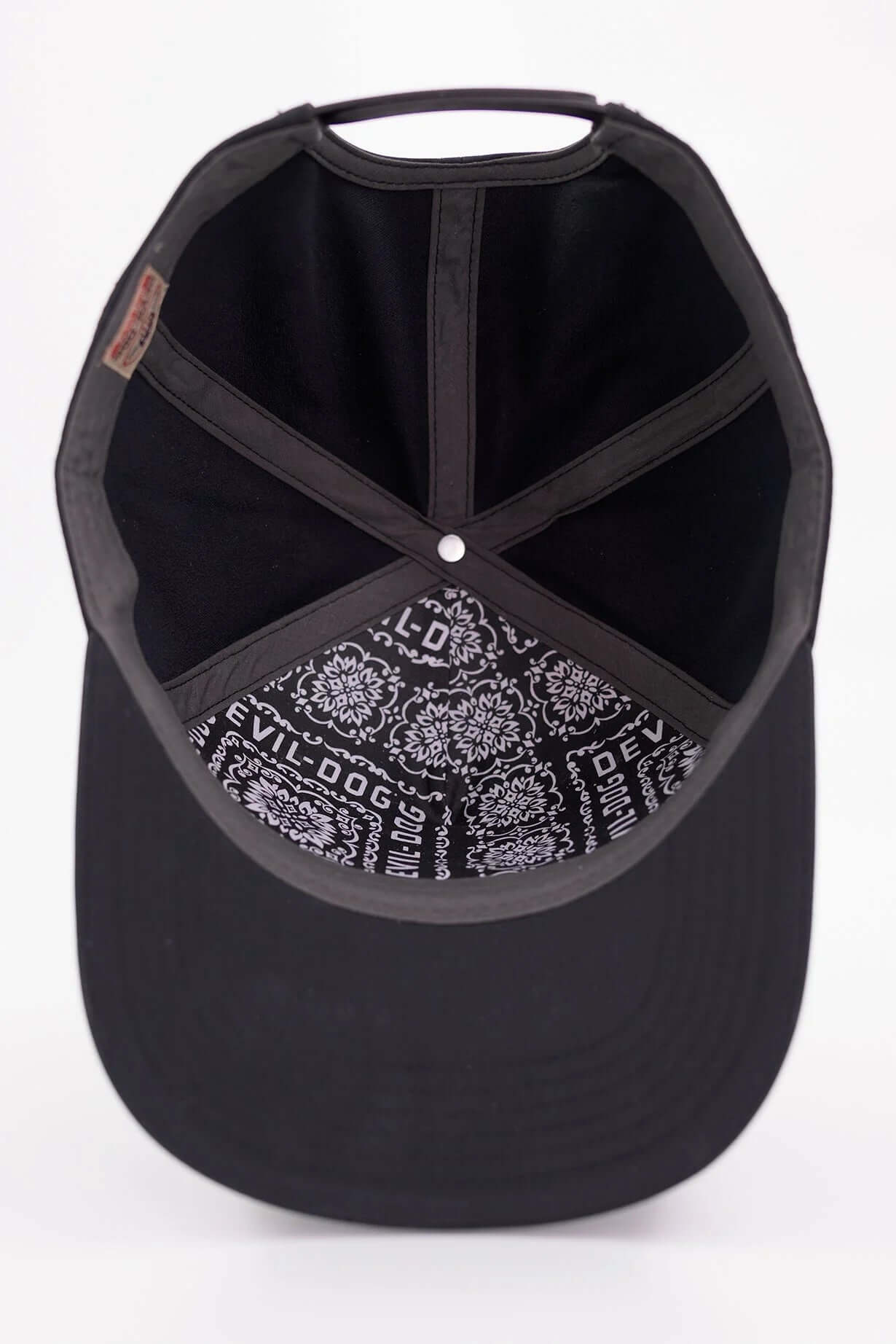 5 Panel Adjustable Cap - Black Bulldog