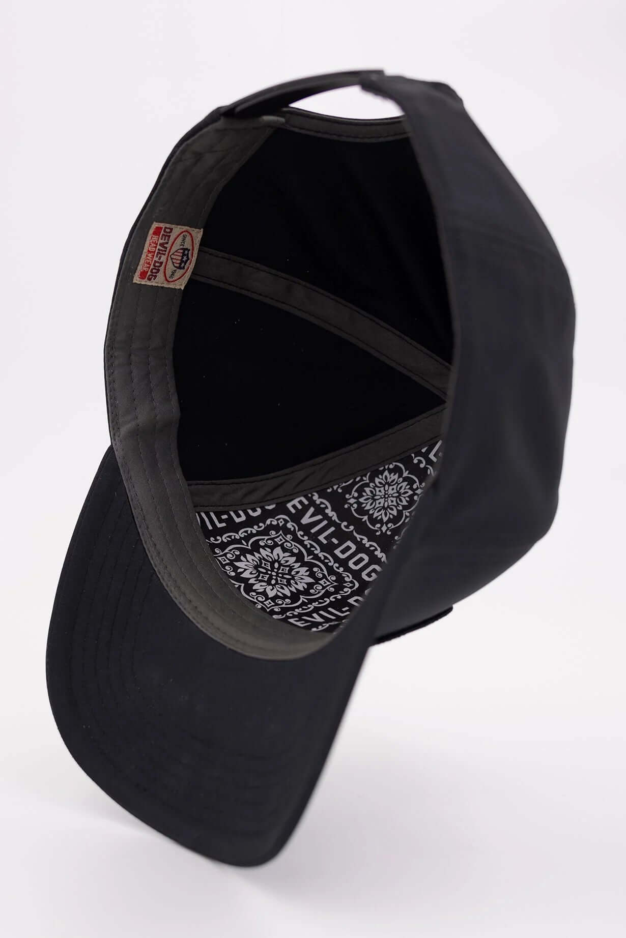 5 Panel Adjustable Cap - Black Bulldog