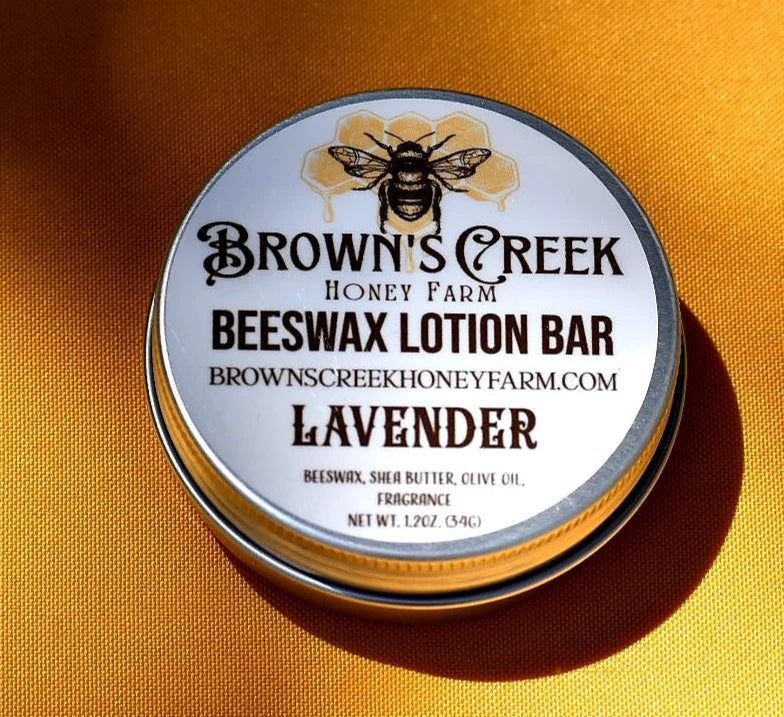 Browns Creek Honey Farm Beeswax Lotion Bar