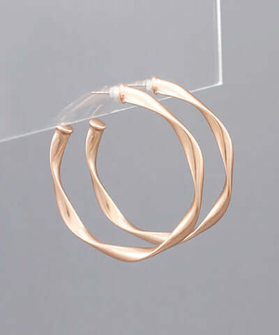 Twisted Open Hoop