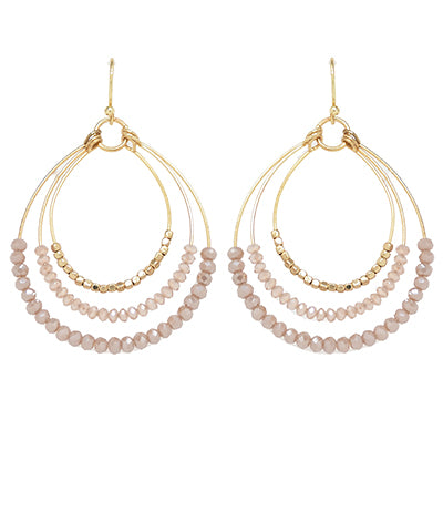 3 Wire Teardrop Earrings