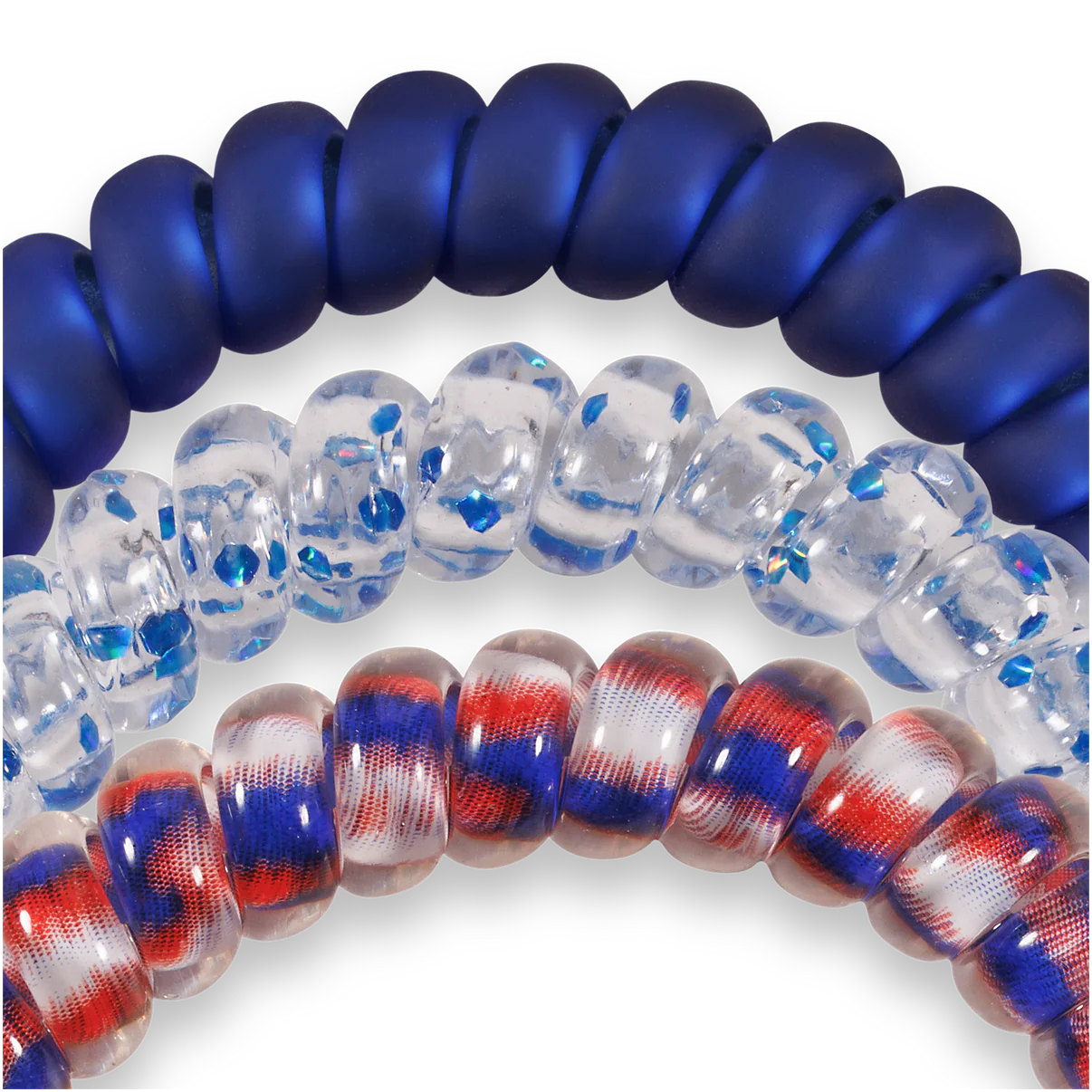Fire-workin' It red, white, and blue Small Hair Ties