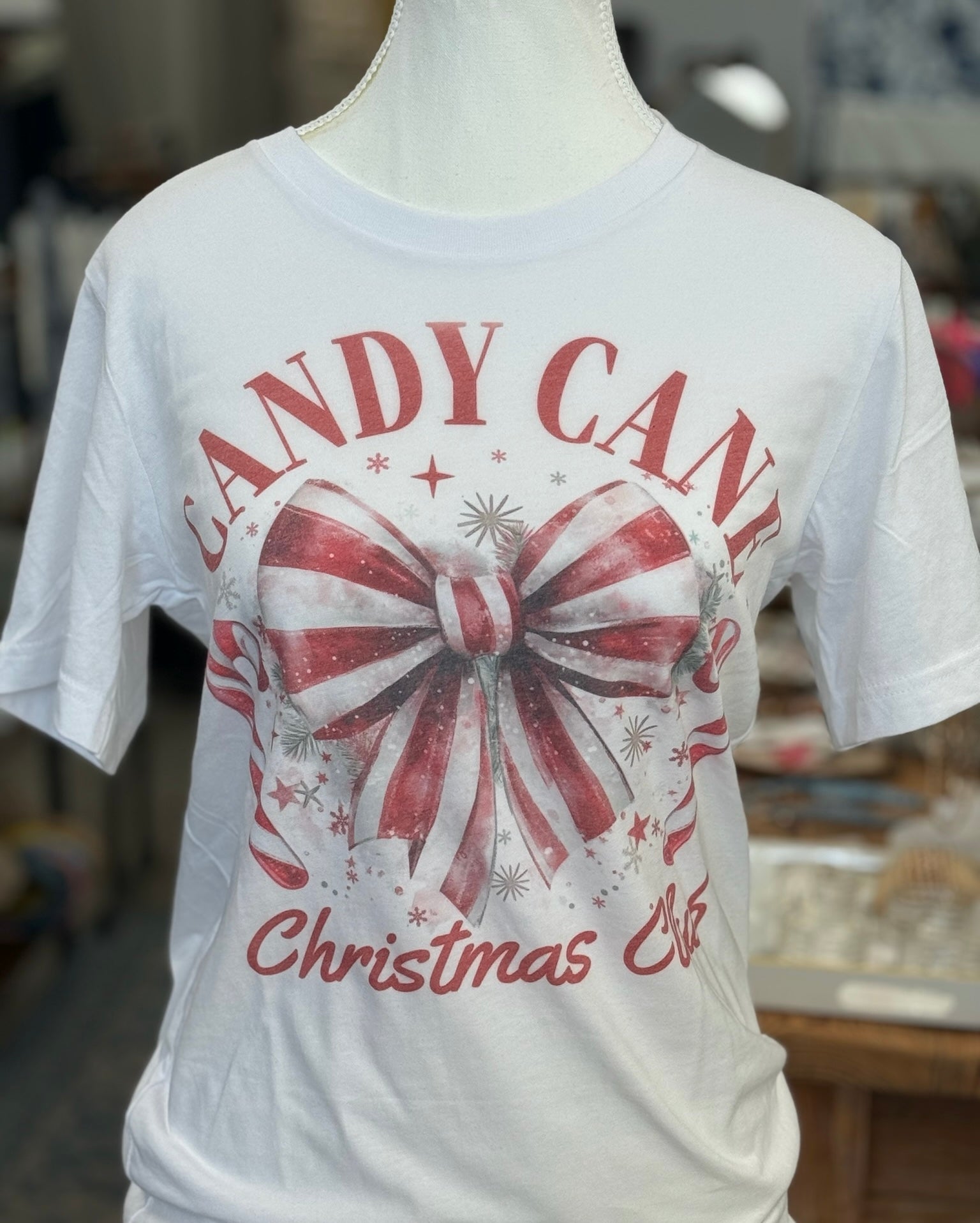 Candy Cane Christmas Club Tee