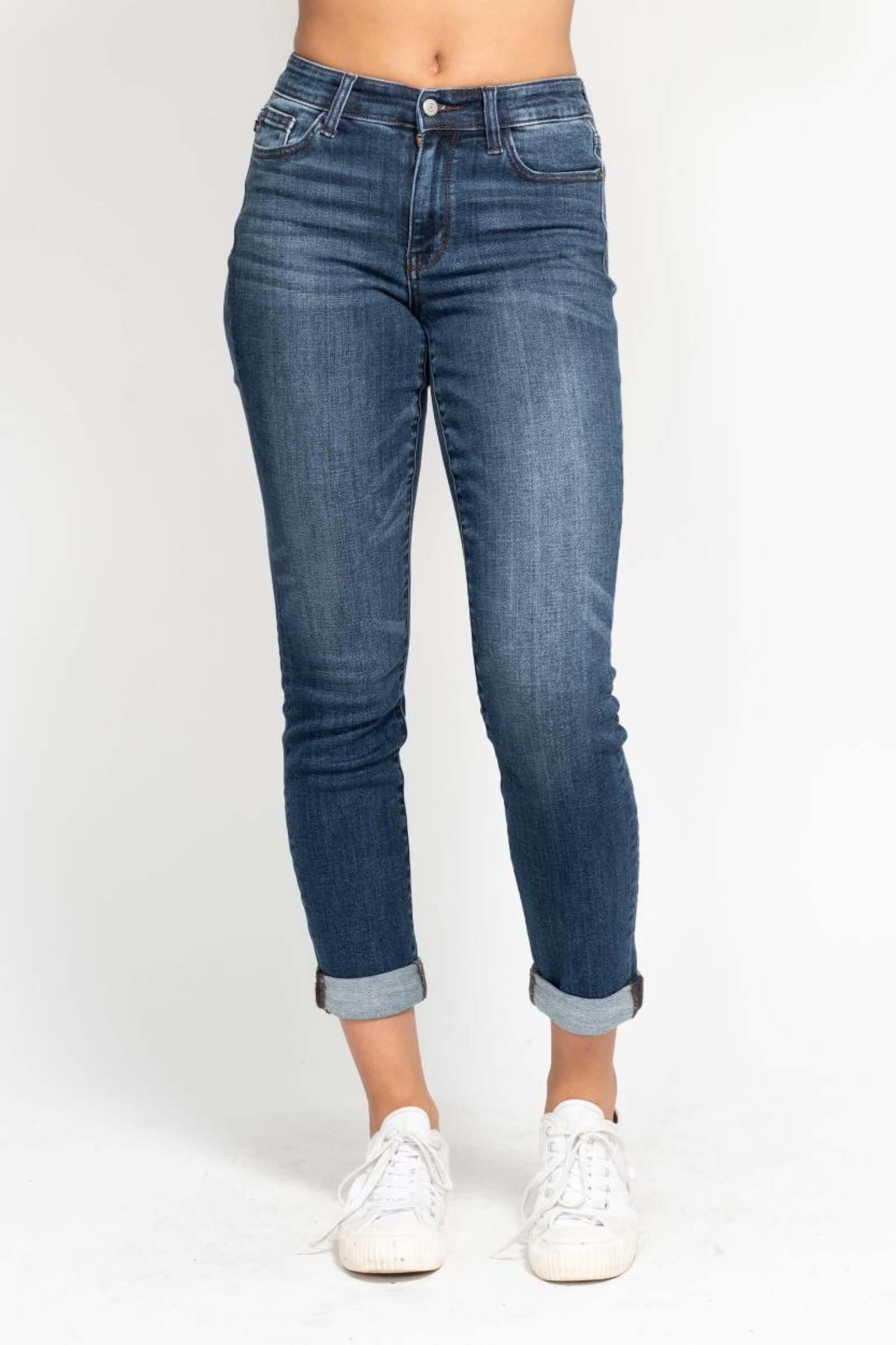 Judy Blue "Tonya" Cuffed Slim Fit