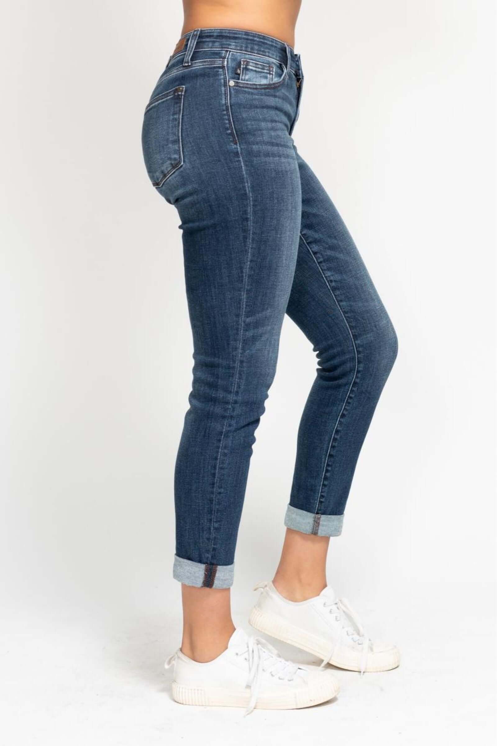 Judy Blue "Tonya" Cuffed Slim Fit