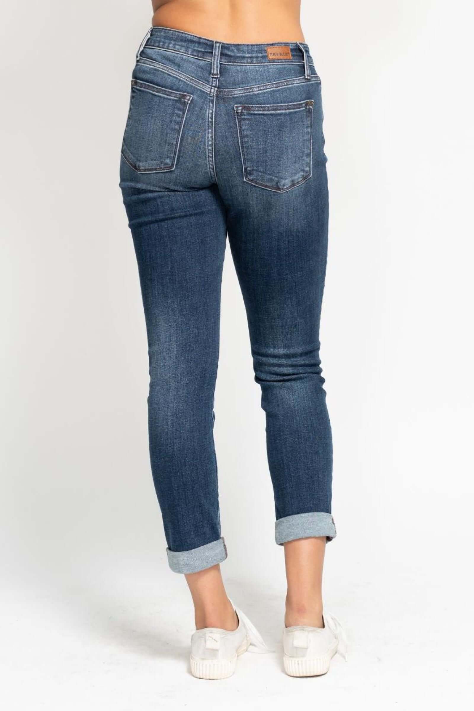 Judy Blue "Tonya" Cuffed Slim Fit