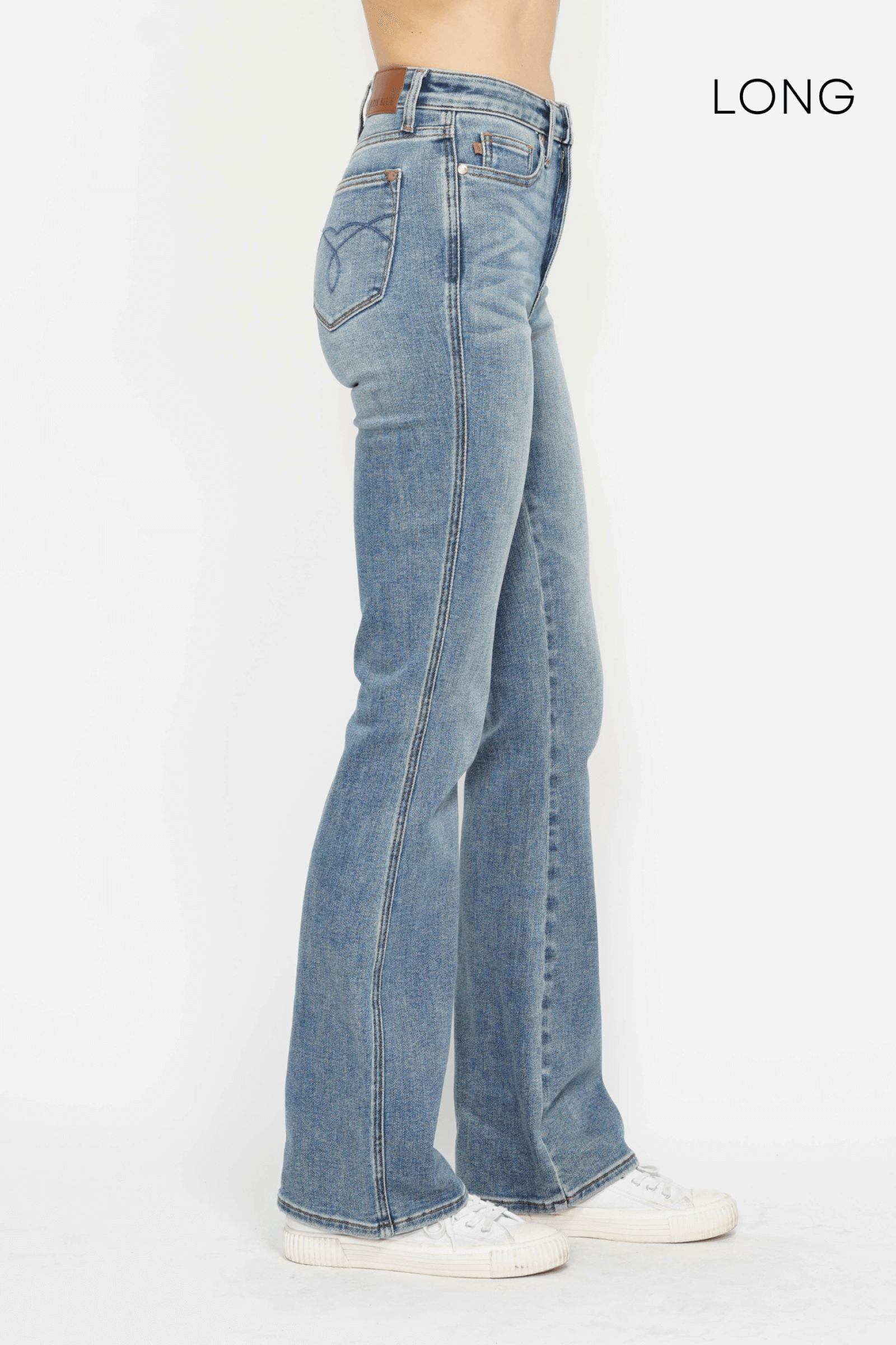 Judy Blue "Iris" HW Tummy Control Bootcut Medium Wash (3 Lengths)