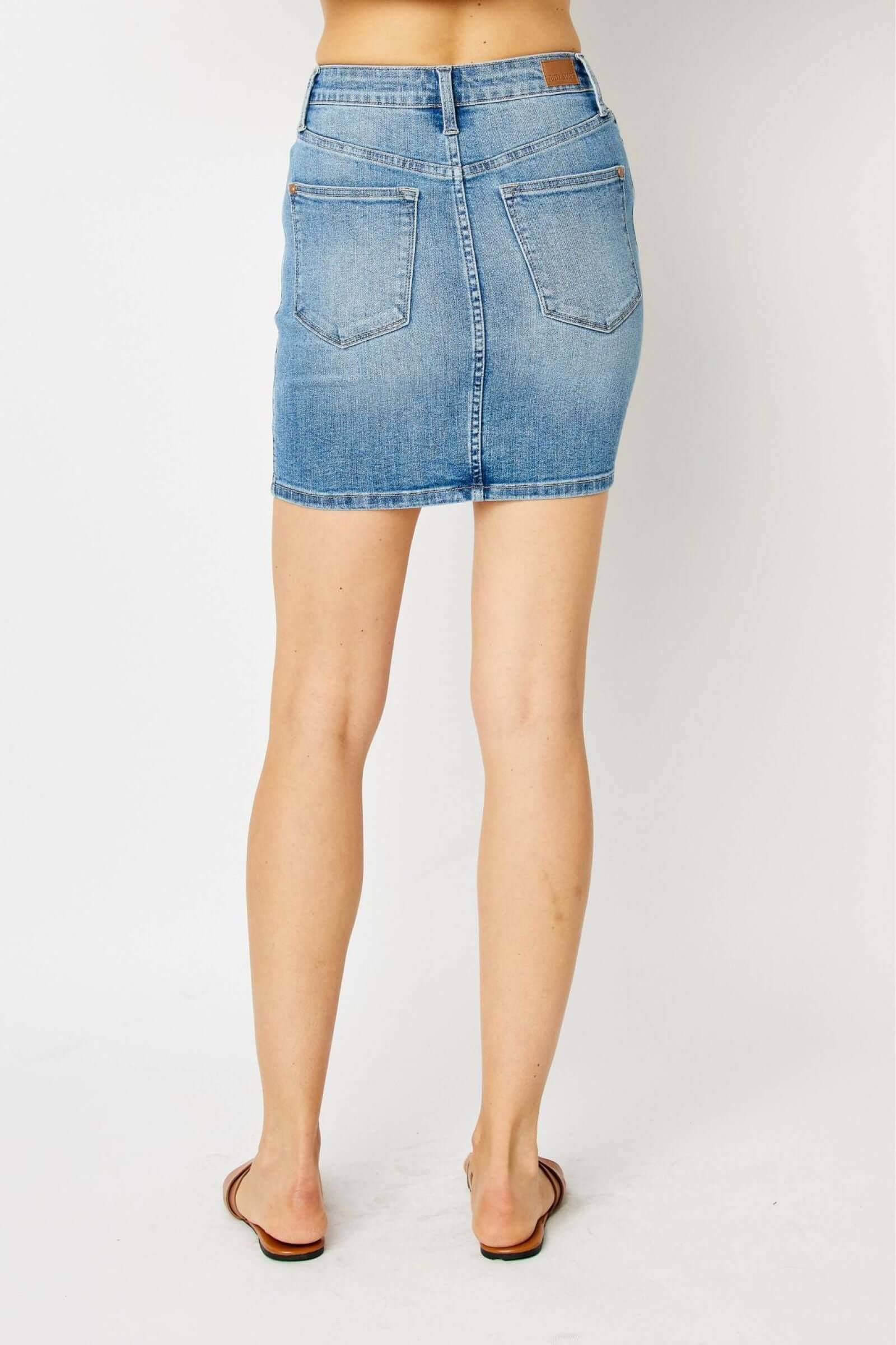 Judy Blue "Sleek Silhouette" Tummy Control Skirt