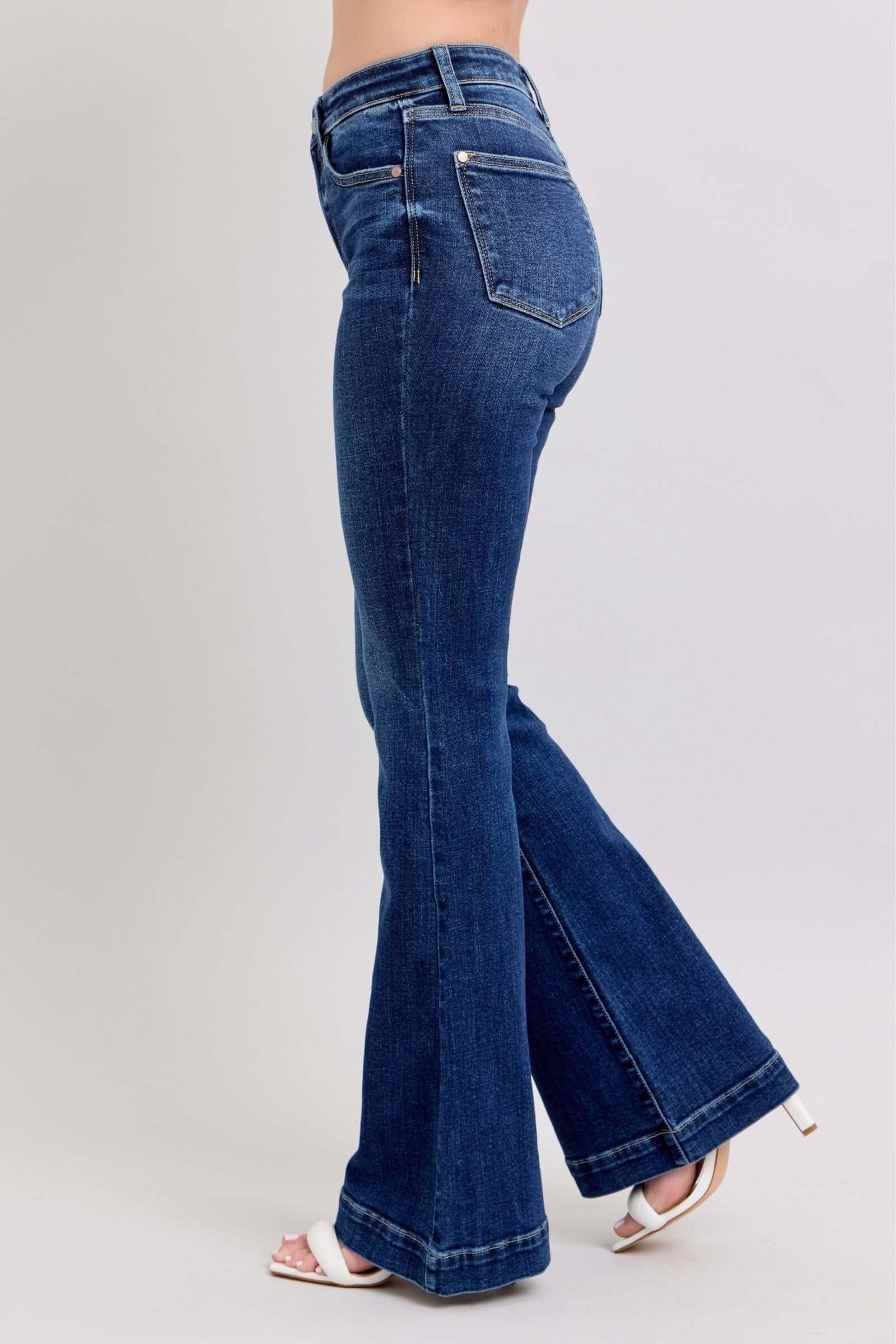 Judy Blue "Urban Chic" High Waist Flare Trousers