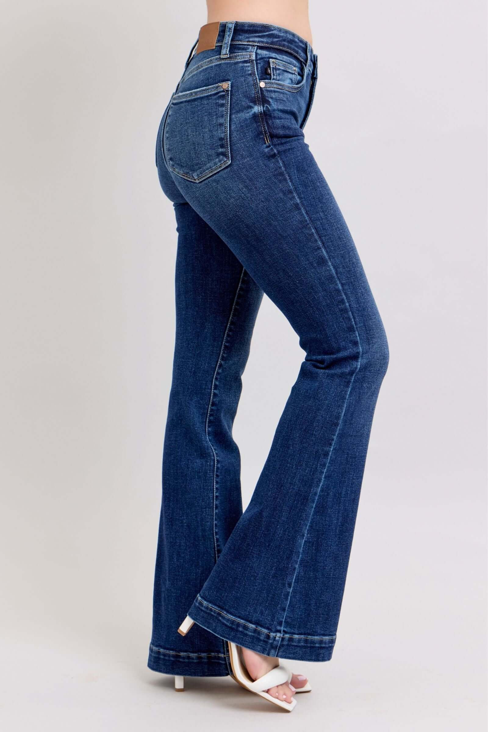 Judy Blue "Urban Chic" High Waist Flare Trousers