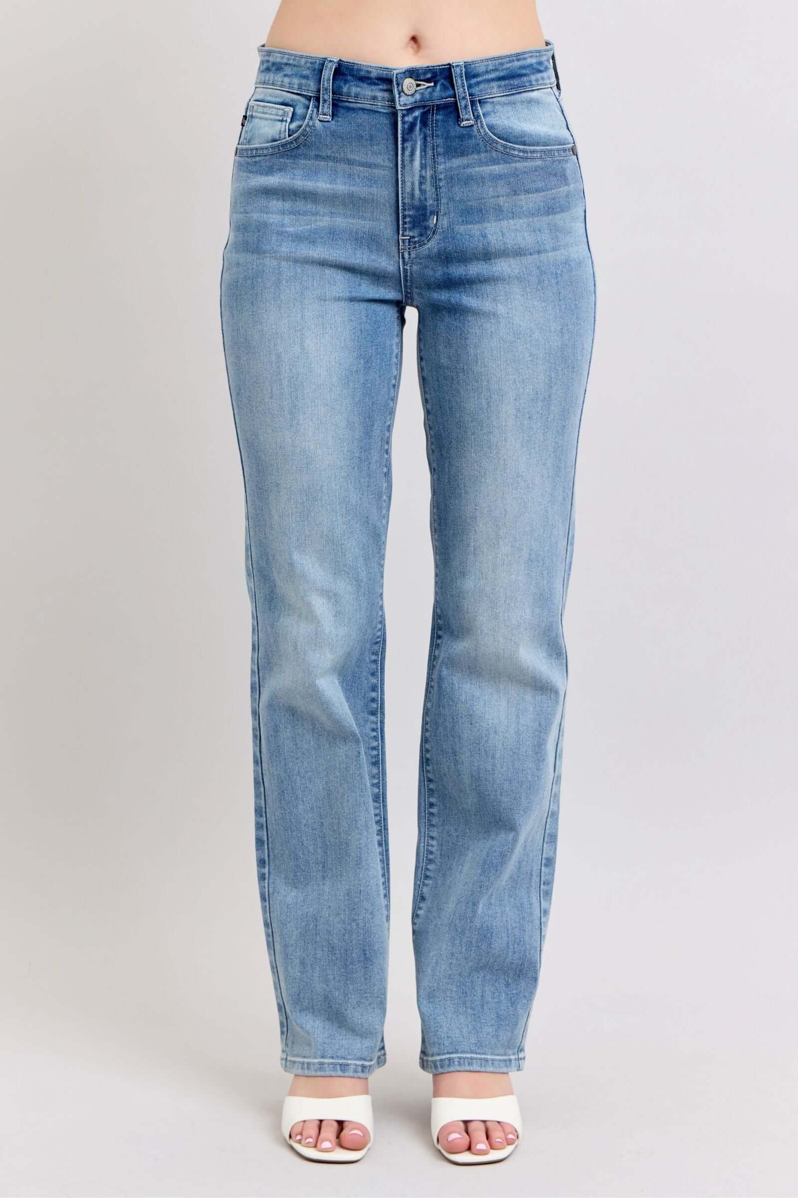 Judy Blue "Casual Comfort" High Waist Dad Jeans