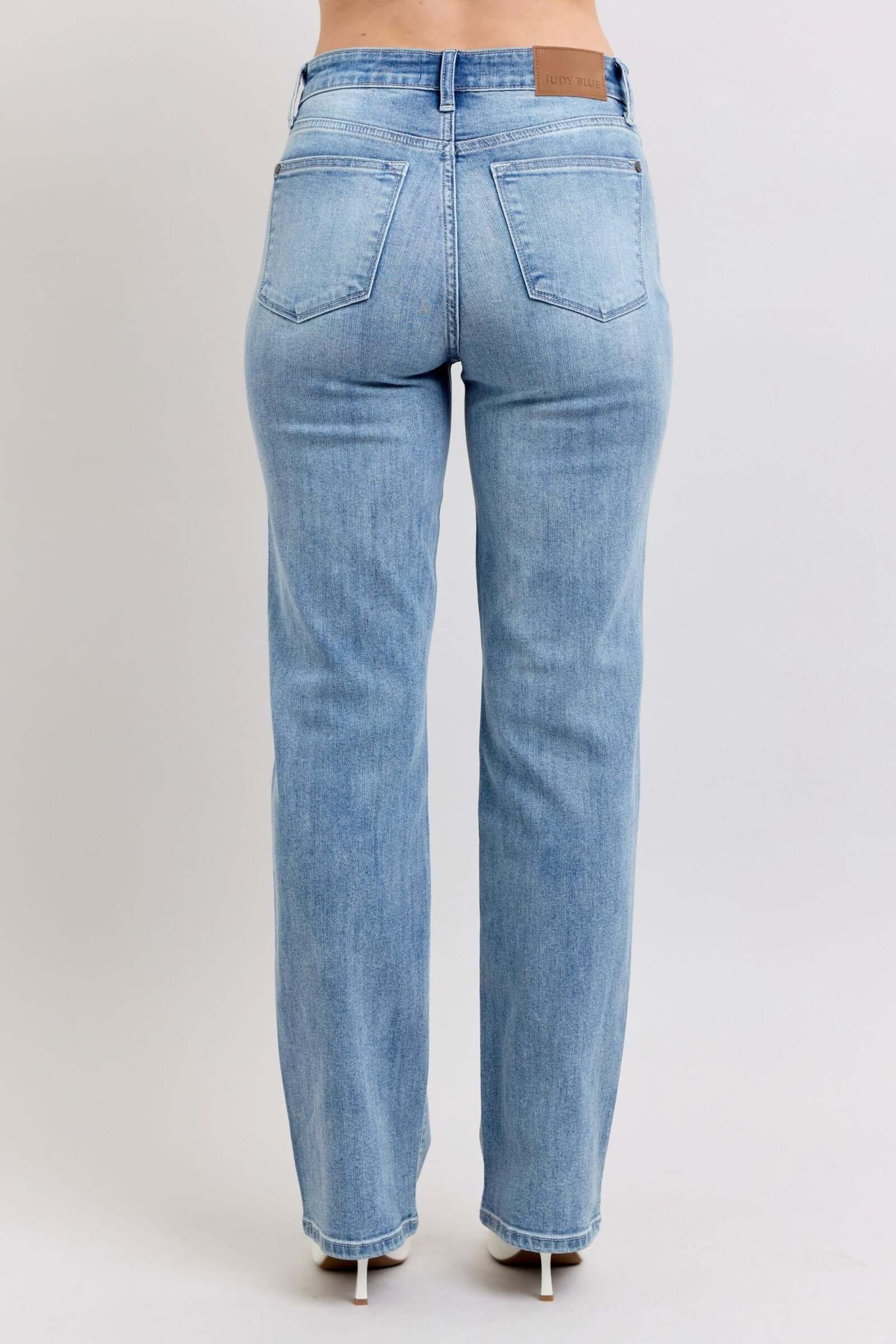 Judy Blue "Casual Comfort" High Waist Dad Jeans