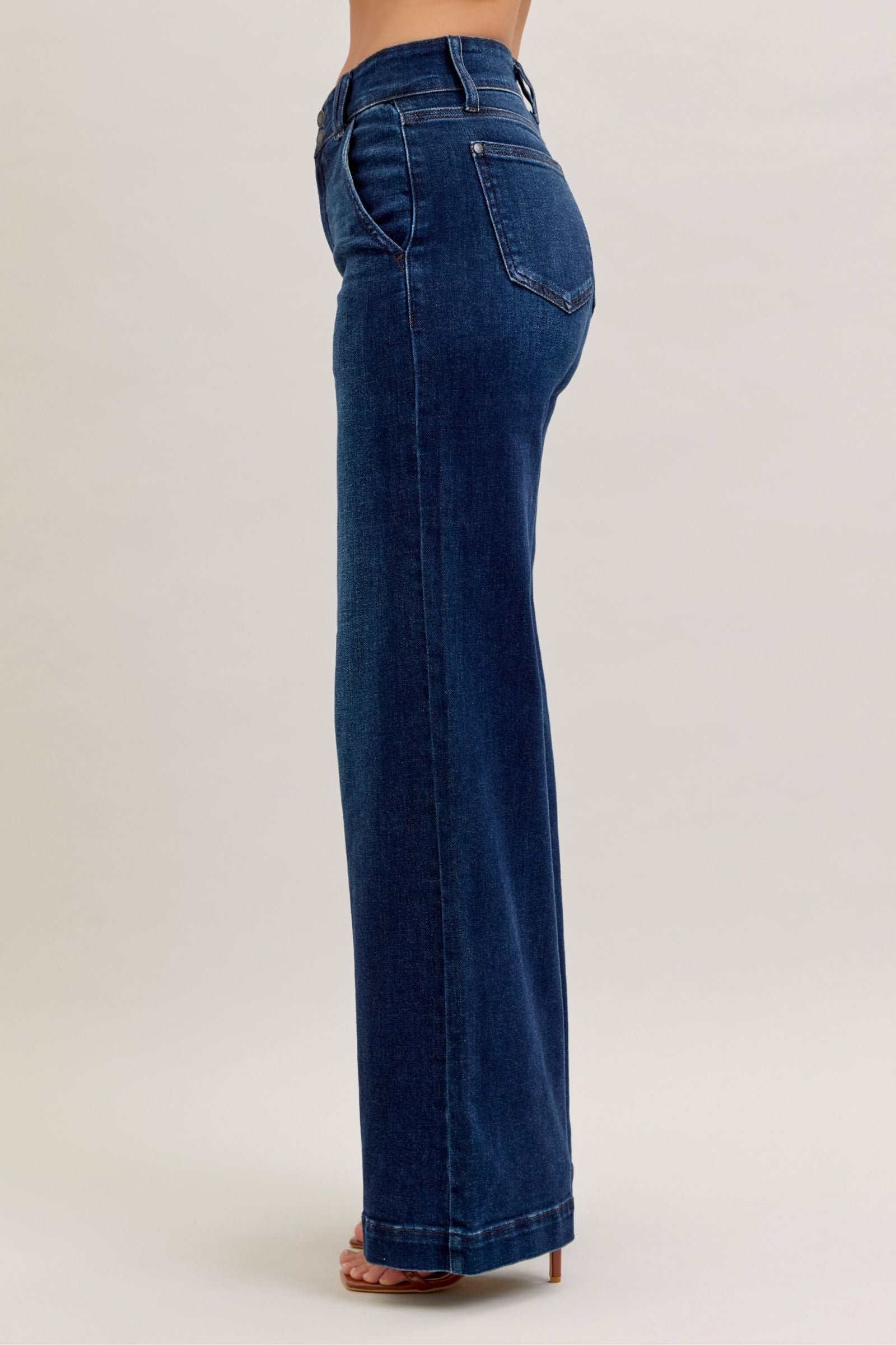 Judy Blue "Hadley" High Waist Wide Leg Trouser (3 Inseams)