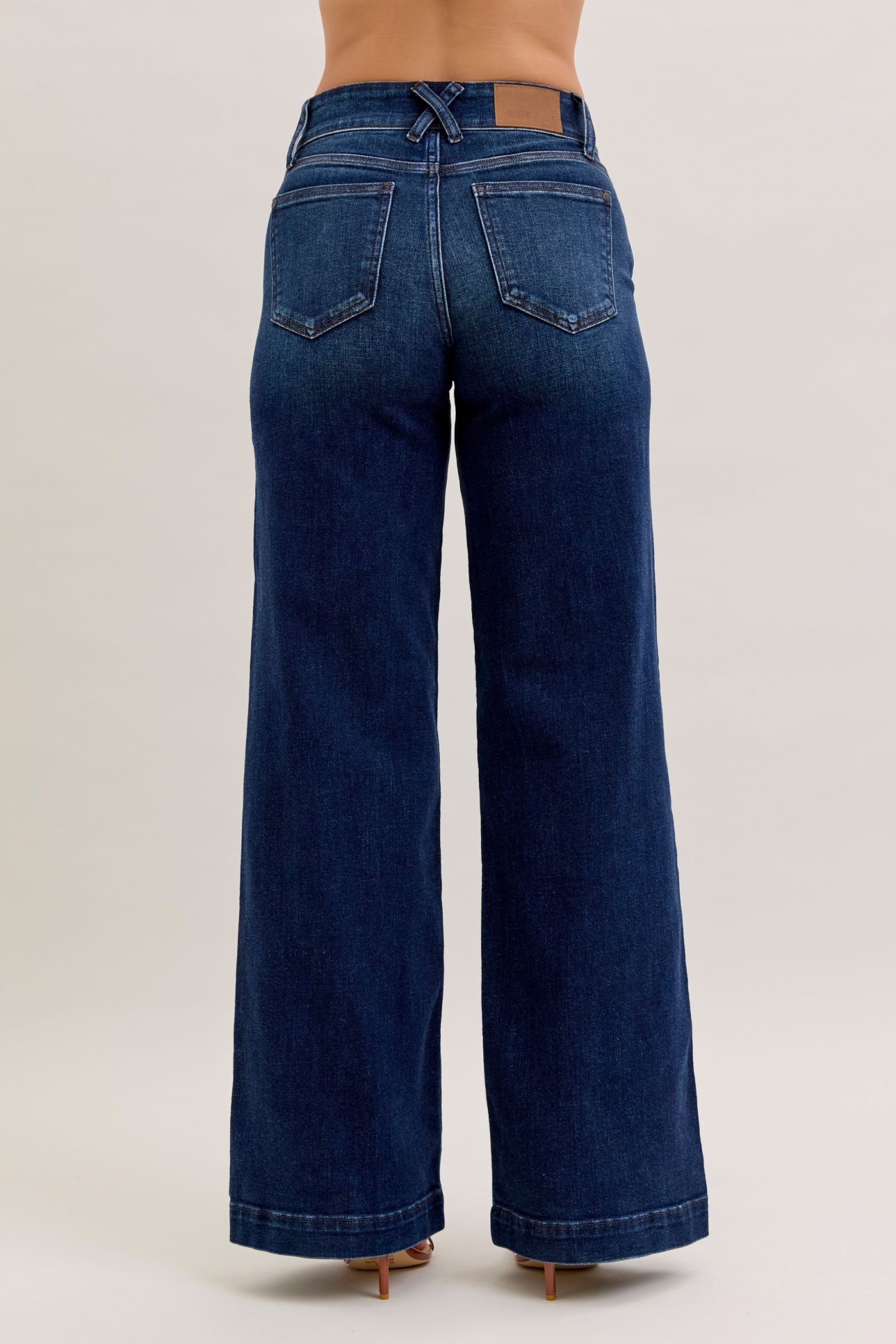 Judy Blue "Hadley" High Waist Wide Leg Trouser (3 Inseams)