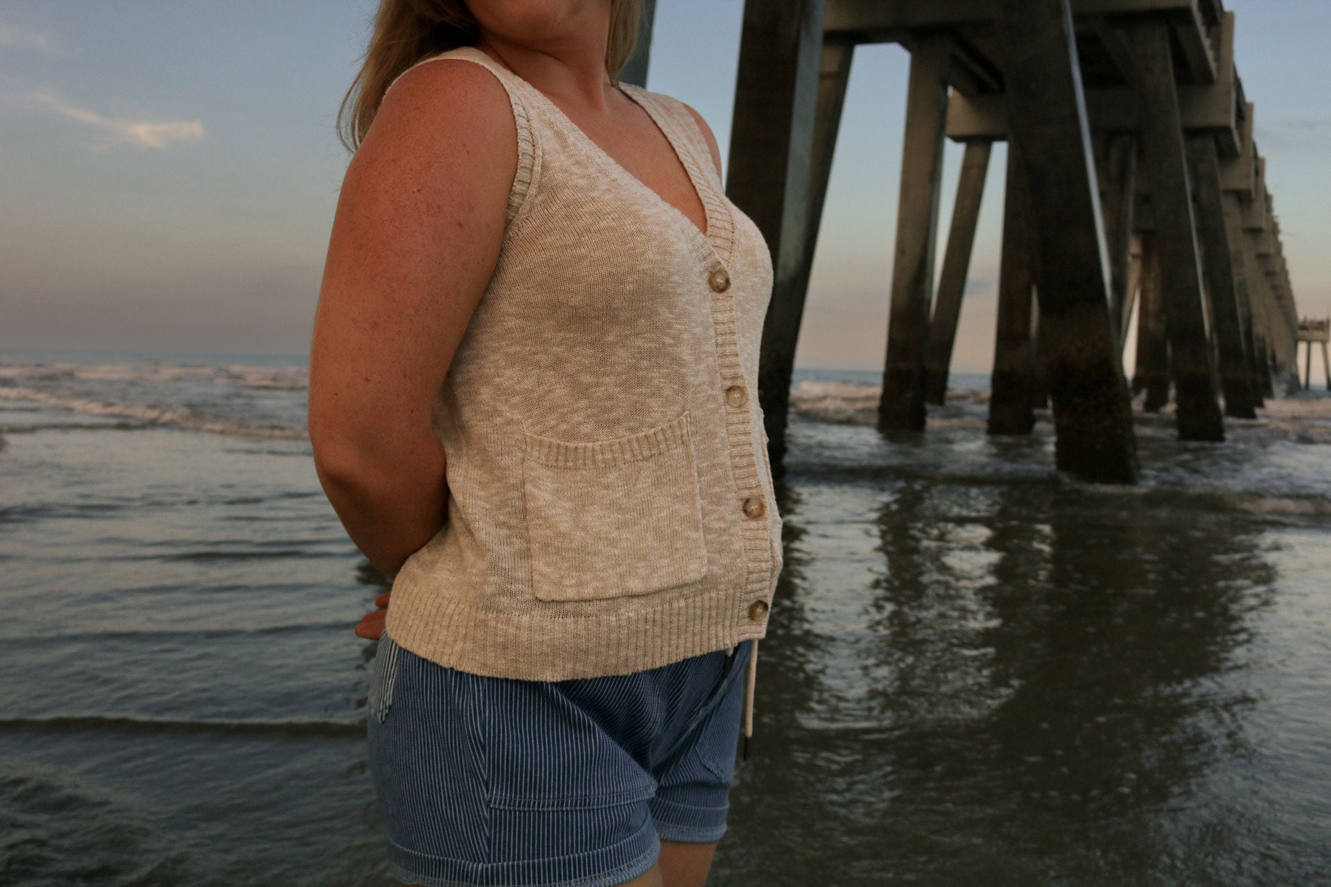 Casual Comfort Linen-Blend Vest