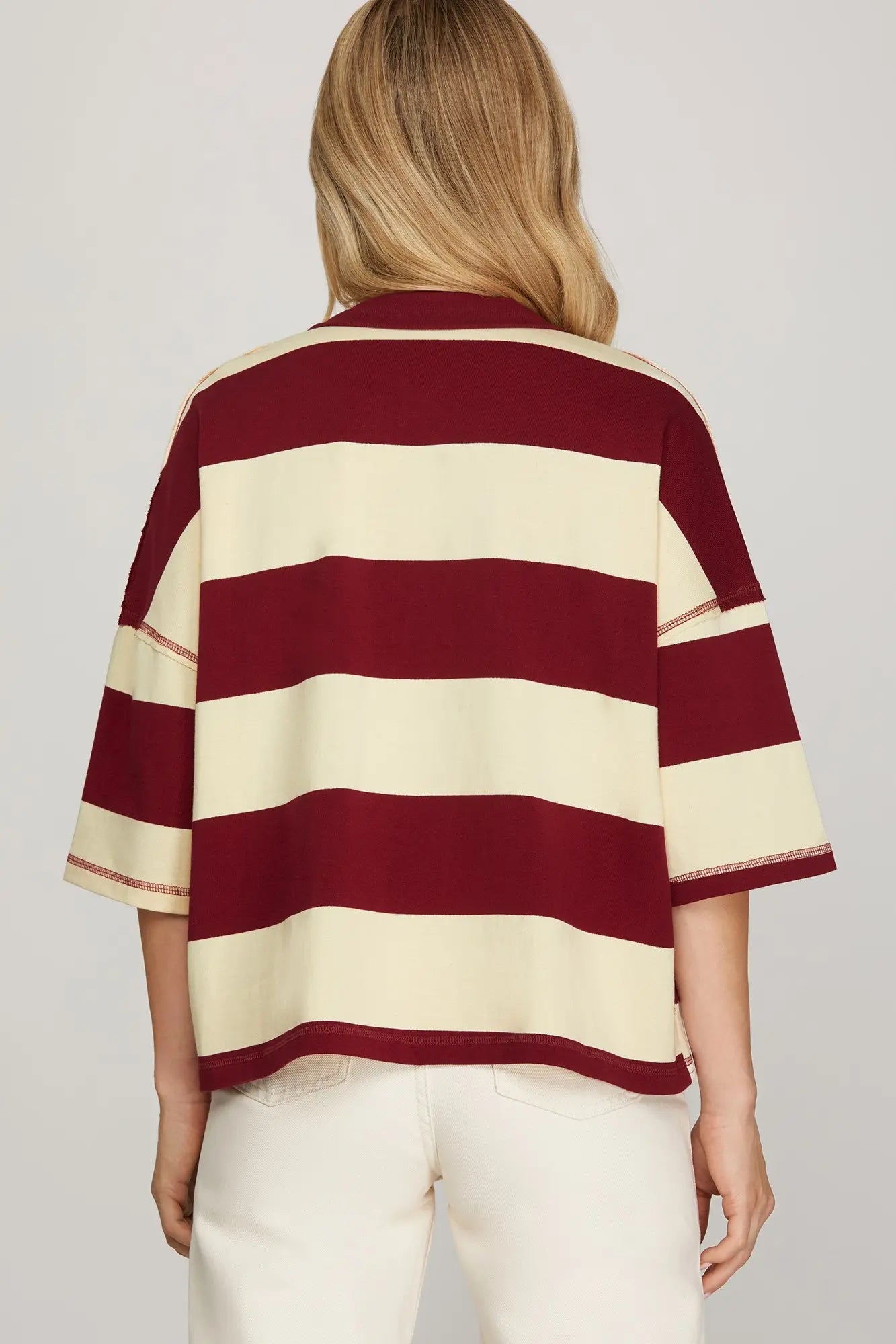 Striped Top w/ Pockets