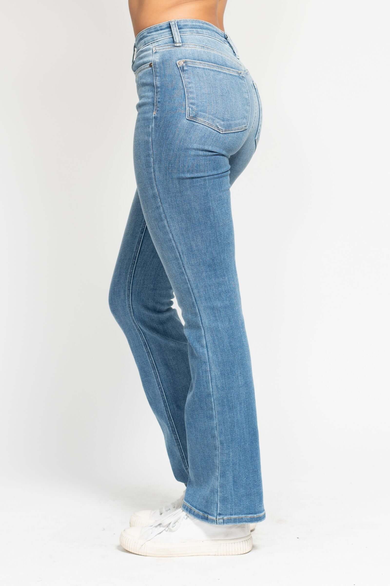 Judy Blue "Shelby" High Waist Contrast Wash Bootcut