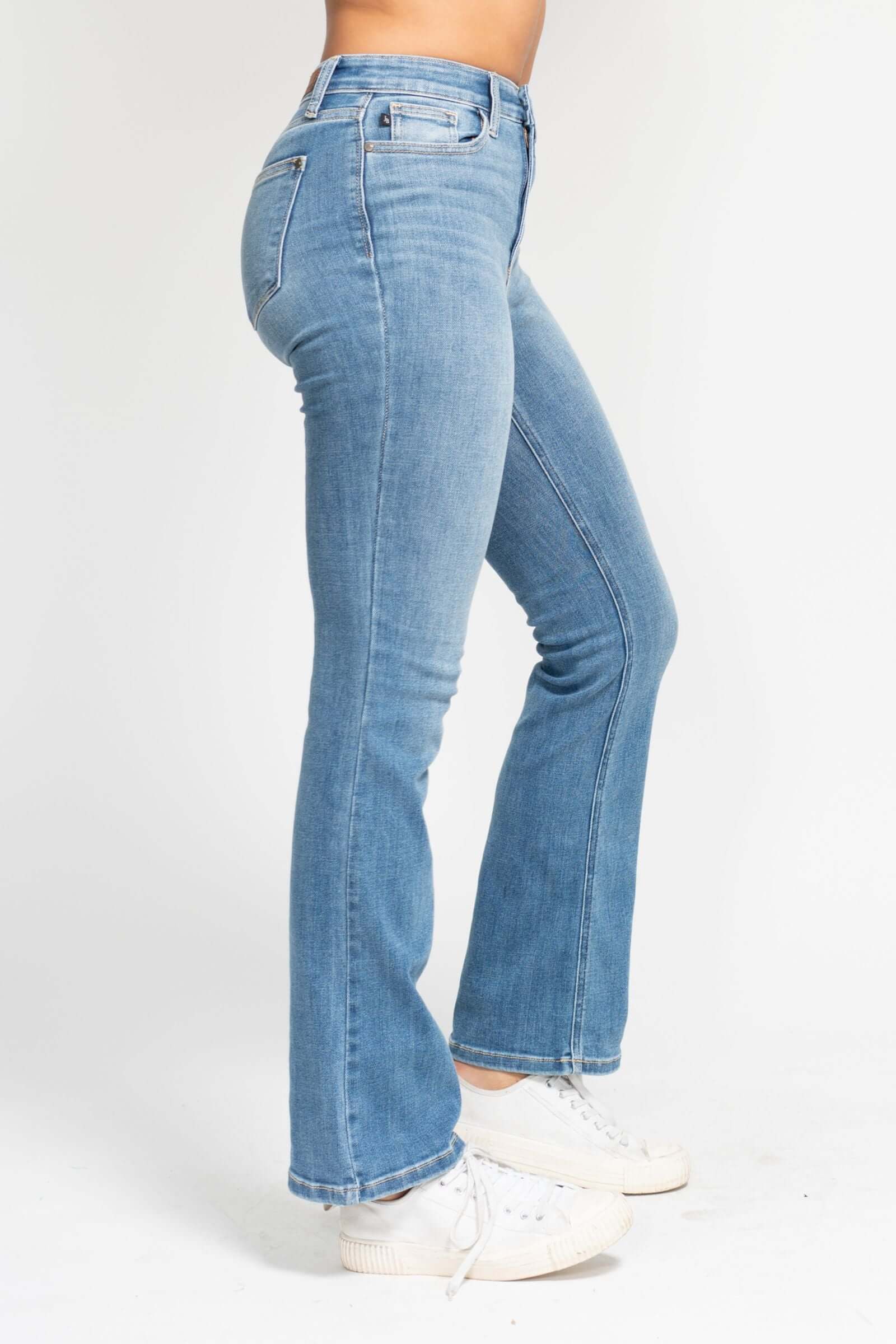 Judy Blue "Shelby" High Waist Contrast Wash Bootcut