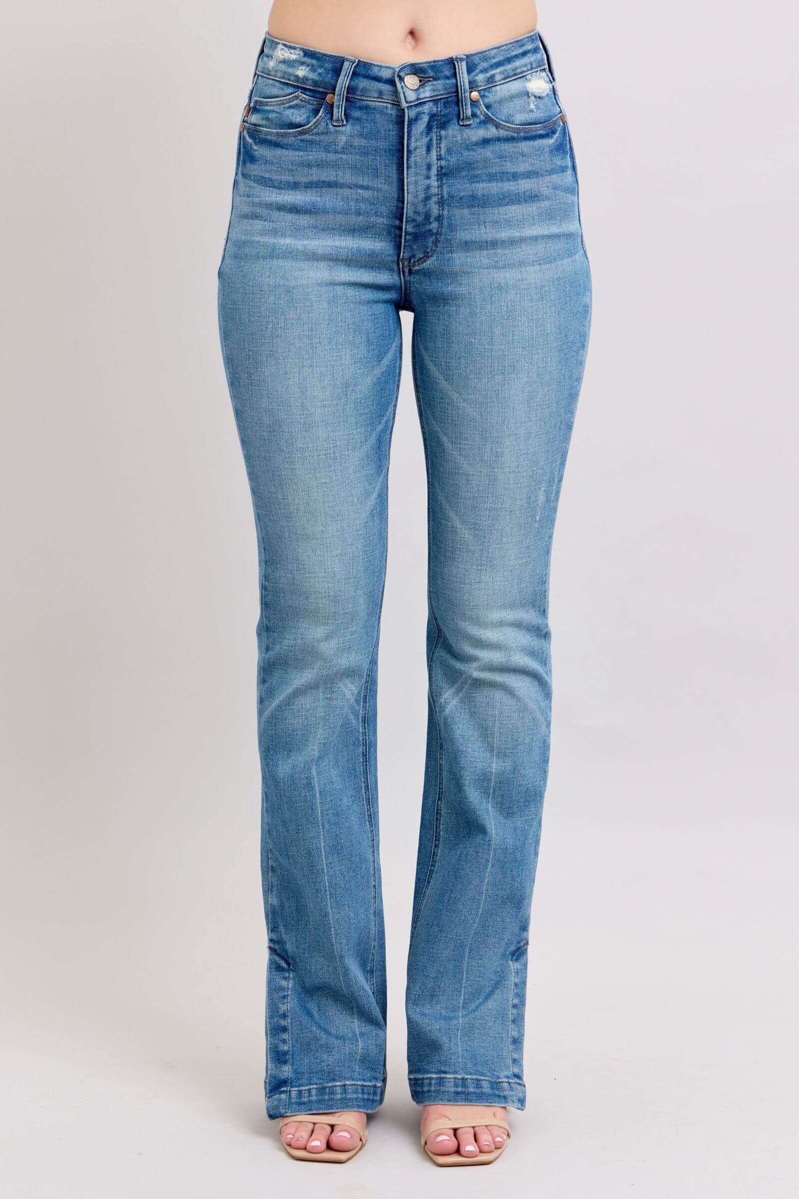 Judy Blue "Mable" High Waist Tummy Control Vintage Wash Bootcut Jean