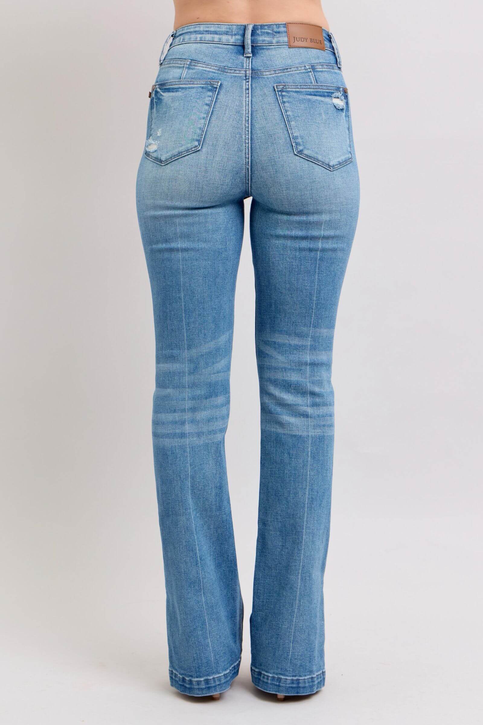 Judy Blue "Mable" High Waist Tummy Control Vintage Wash Bootcut Jean