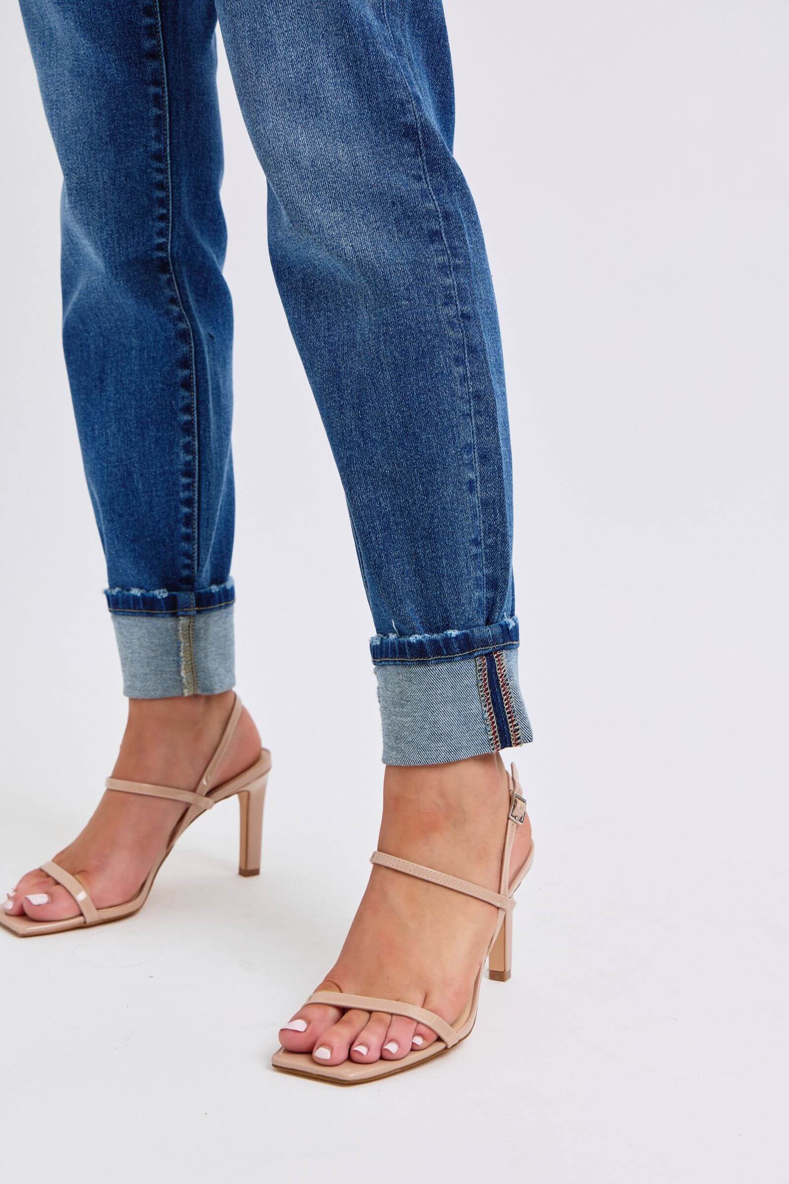 Judy Blue “Retro Revival” Mid Rise Cuffed Boyfriend Jeans