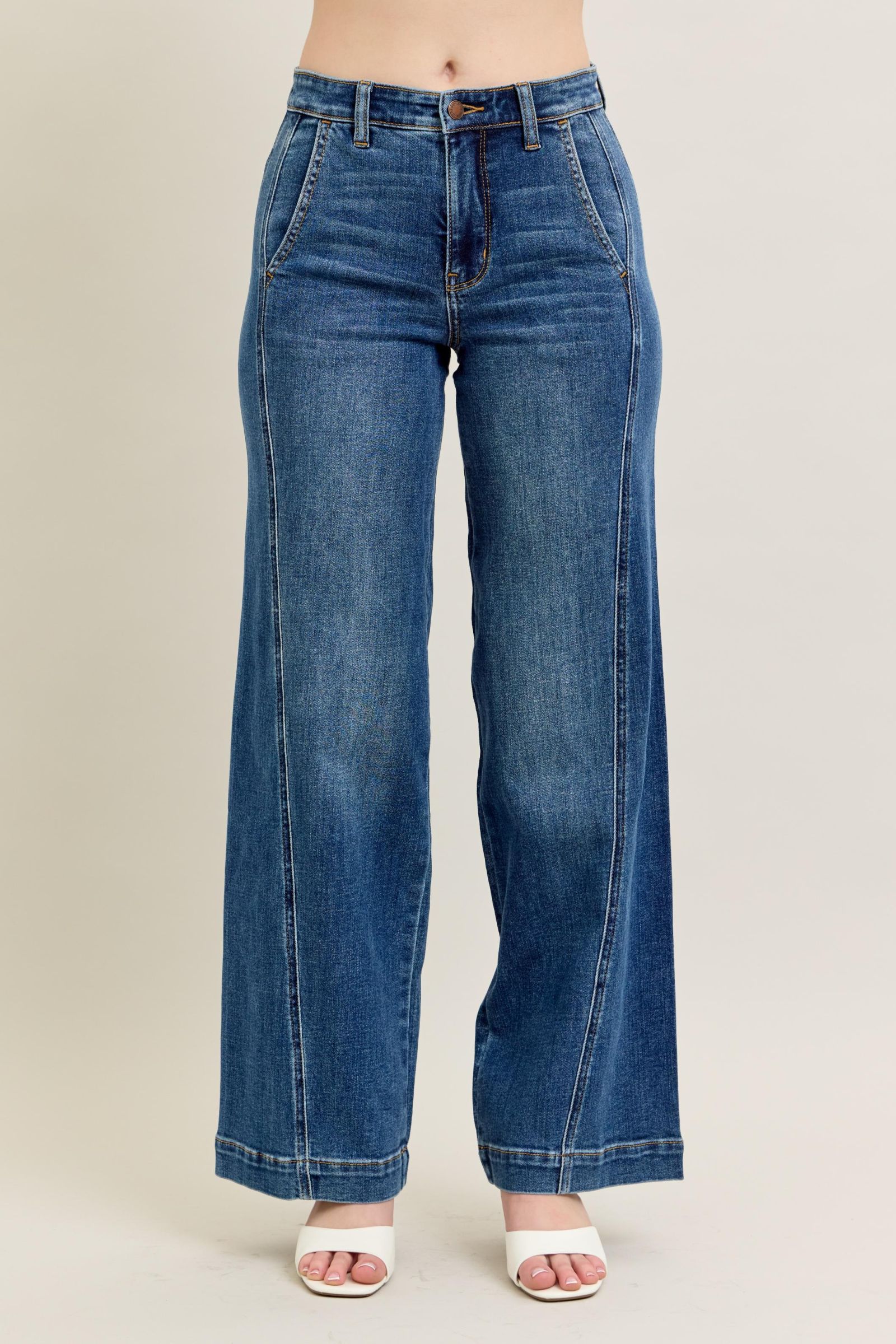 High Waist Wide Leg Trouser Jean