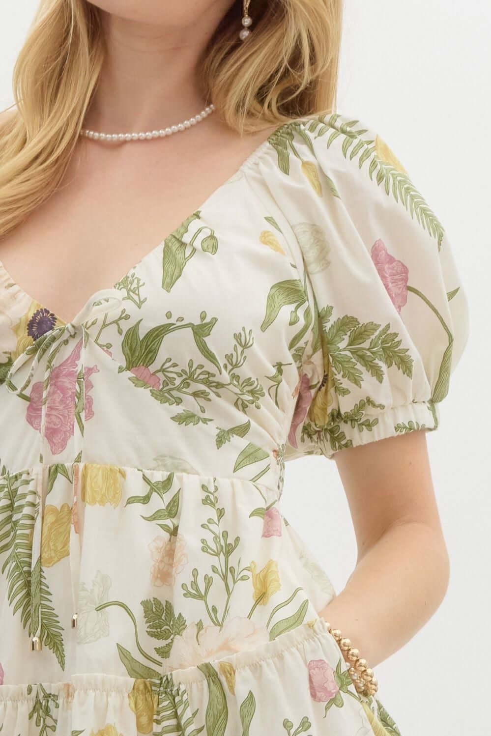 Island Bloom Mini Dress